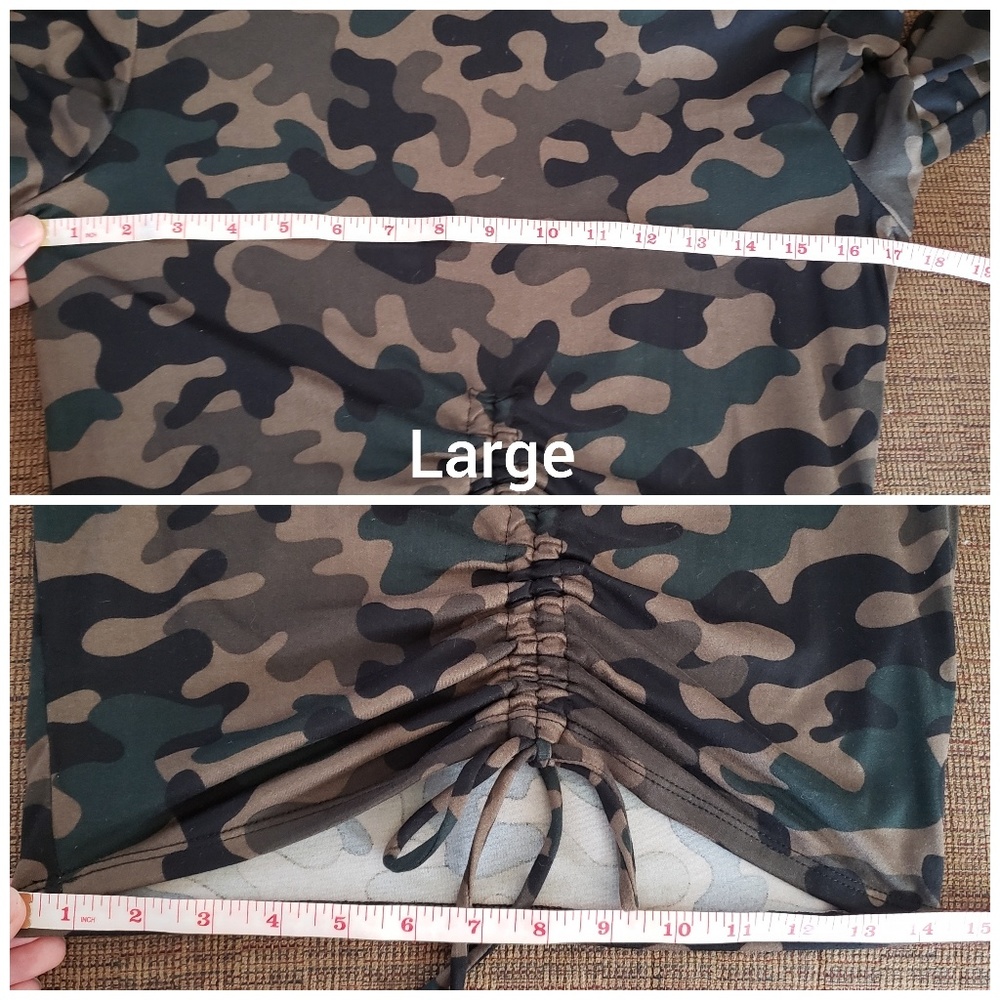 FLASH SALE Long sleeve camo croptop - Picture 7 of 7
